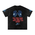 The Glove Fits Snow | Washed Oversized Cotton T-Shirt