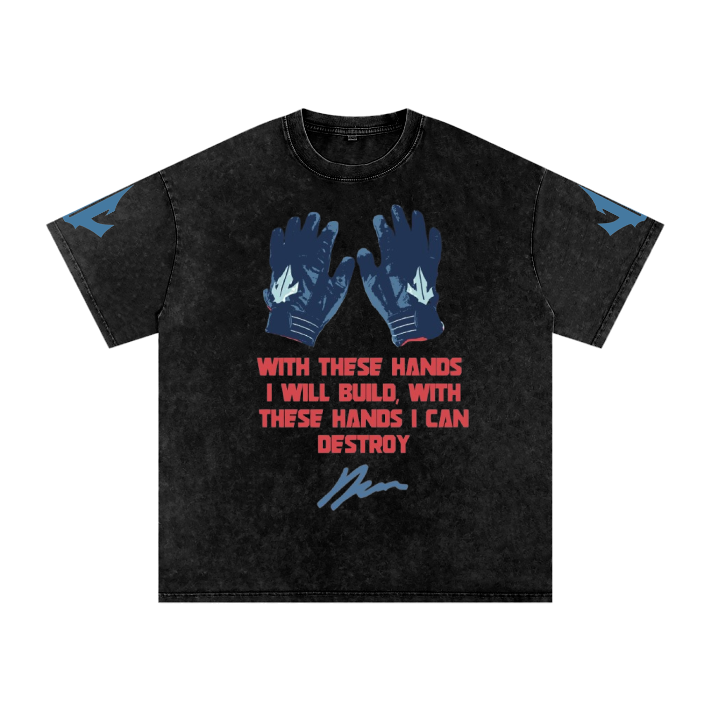 The Glove Fits Snow | Washed Oversized Cotton T-Shirt