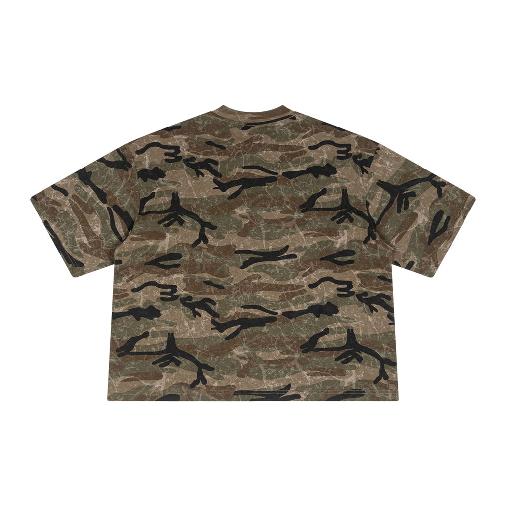 Training Dept. | Unisex Boxy Camo T-Shirt